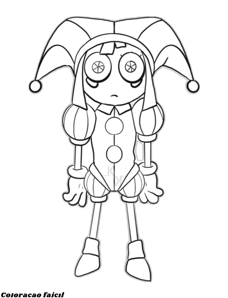 digital circus para colorir pomni