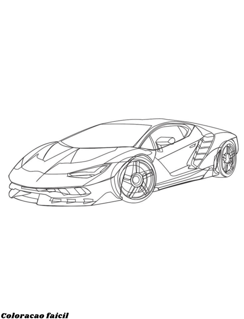 desenhos do carros para colorir