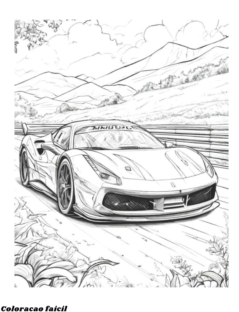 figuras de carros para colorir