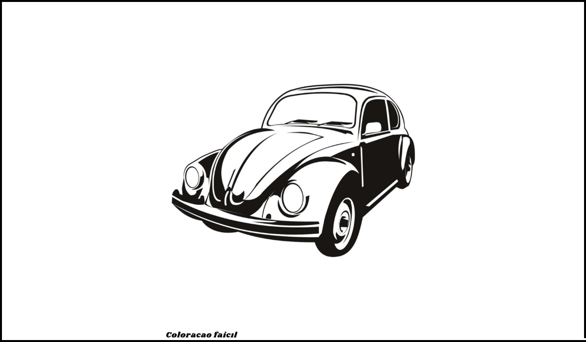 fusca para colorir