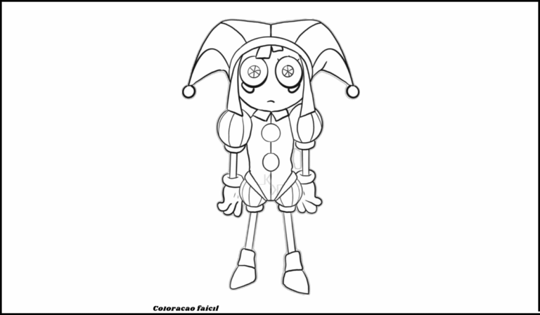 circo digital para colorir