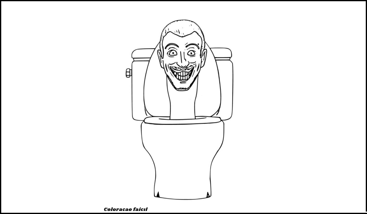 skibidi toilet para colorir