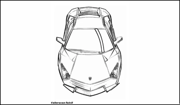 lamborghini para colorir