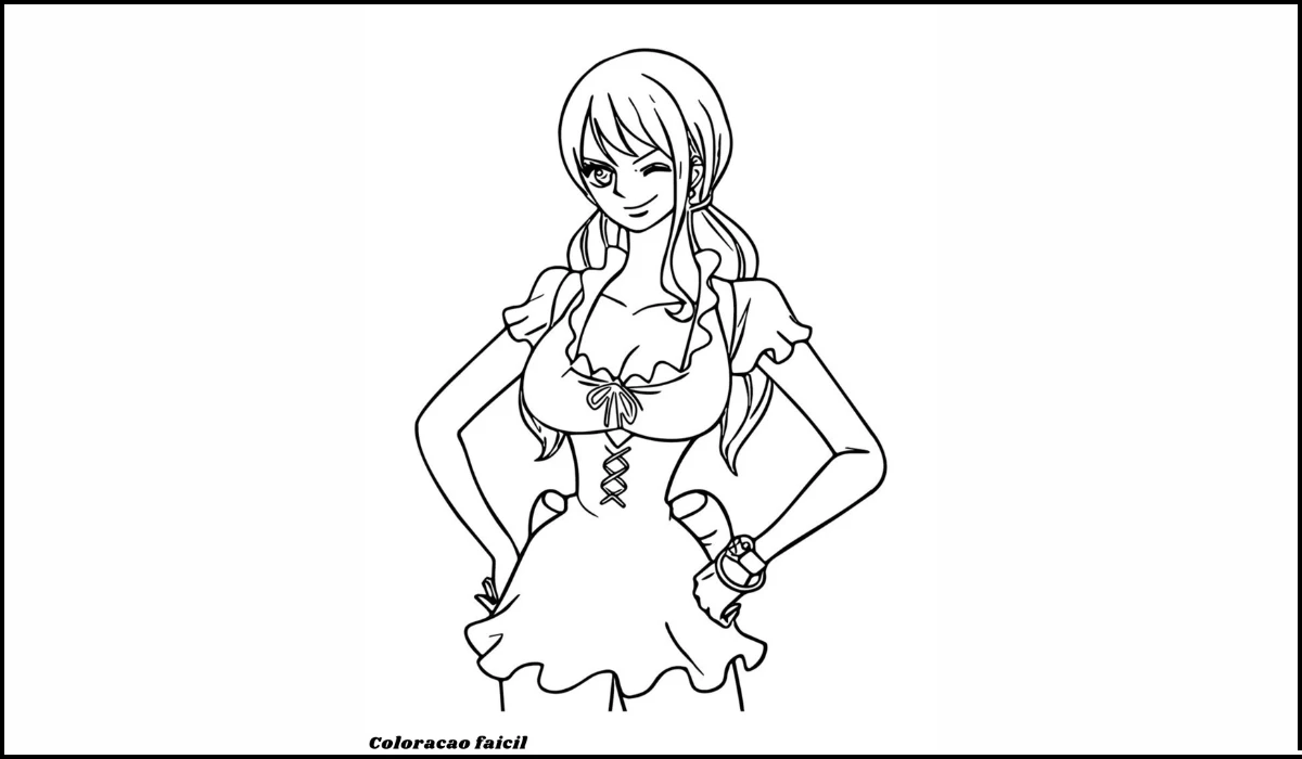 nami one piece para colorir