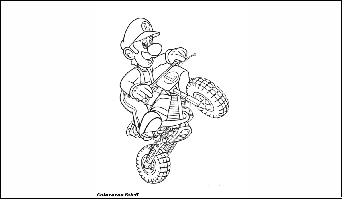 luigi para colorir