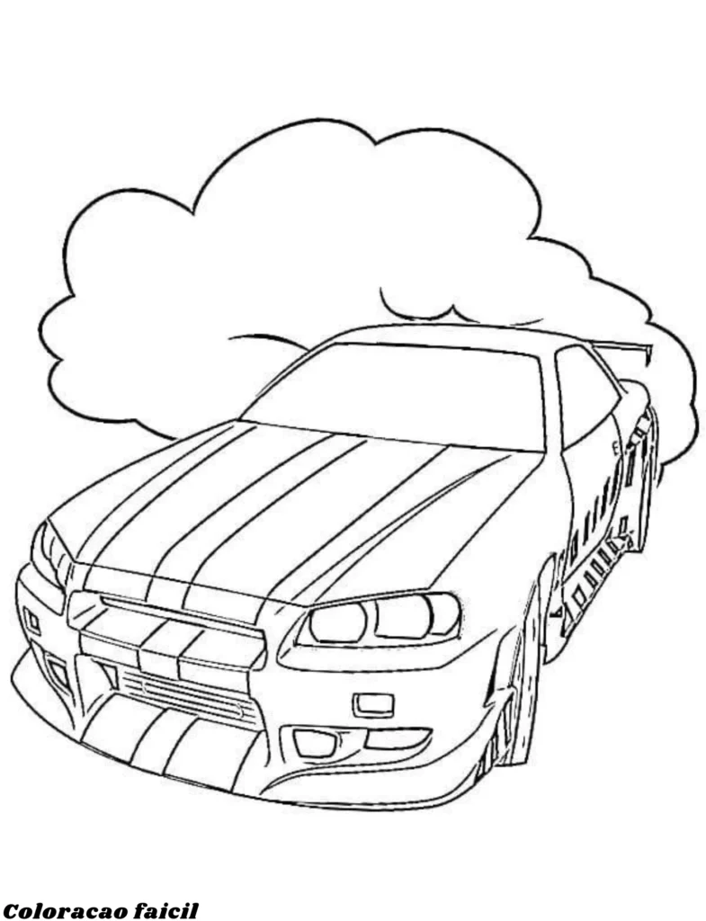 desenho colorir carros