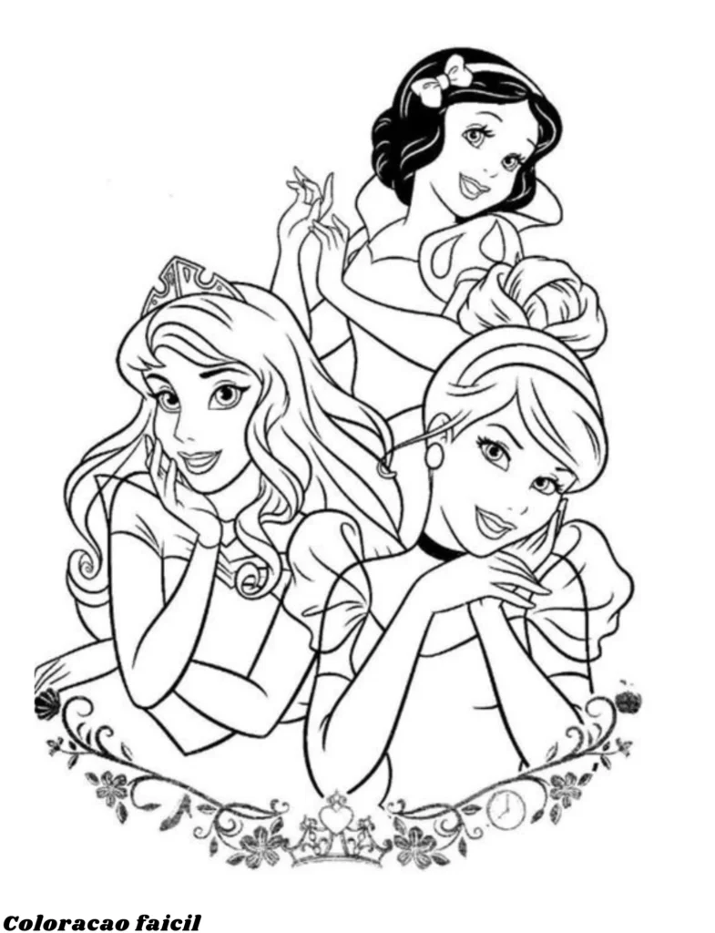 princesa para imprimir