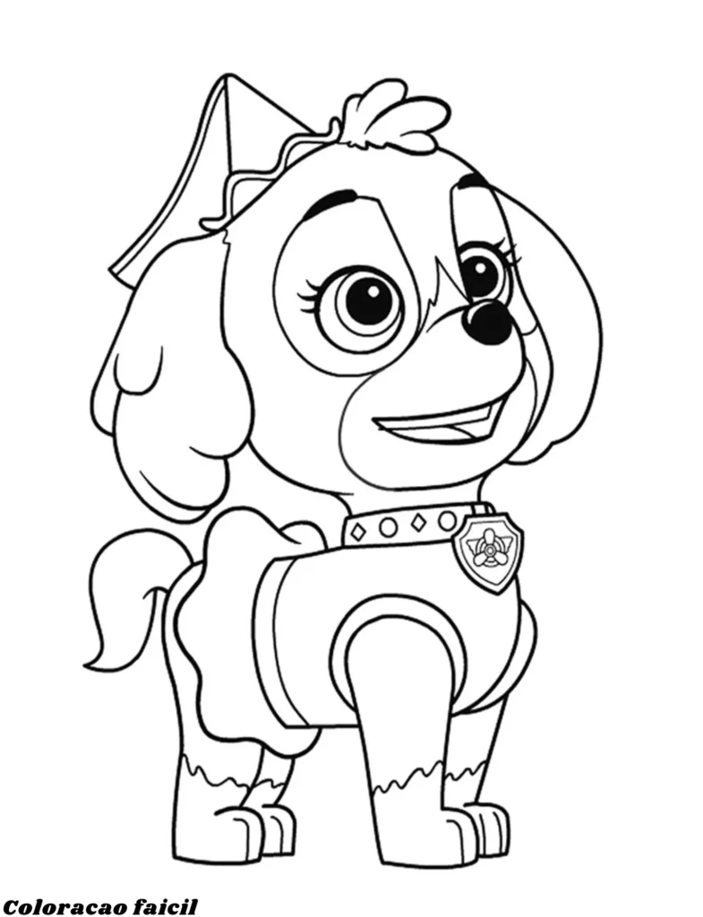 patrulha canina desenho para colorir