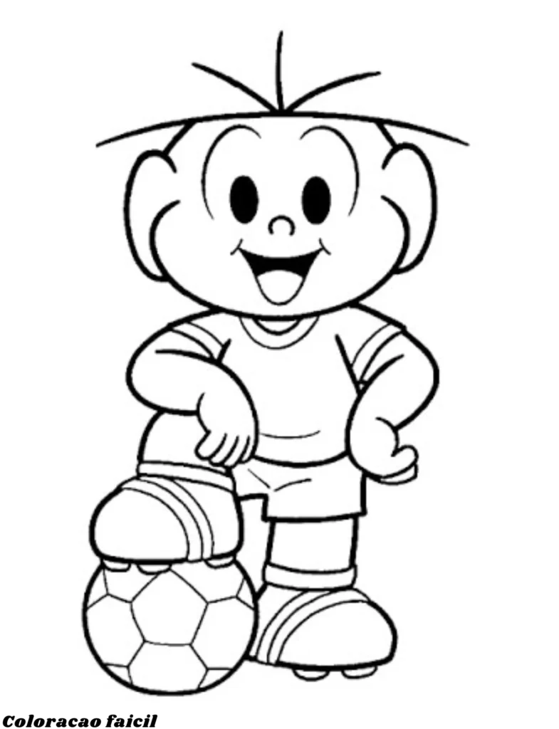 turma da monica para colorir