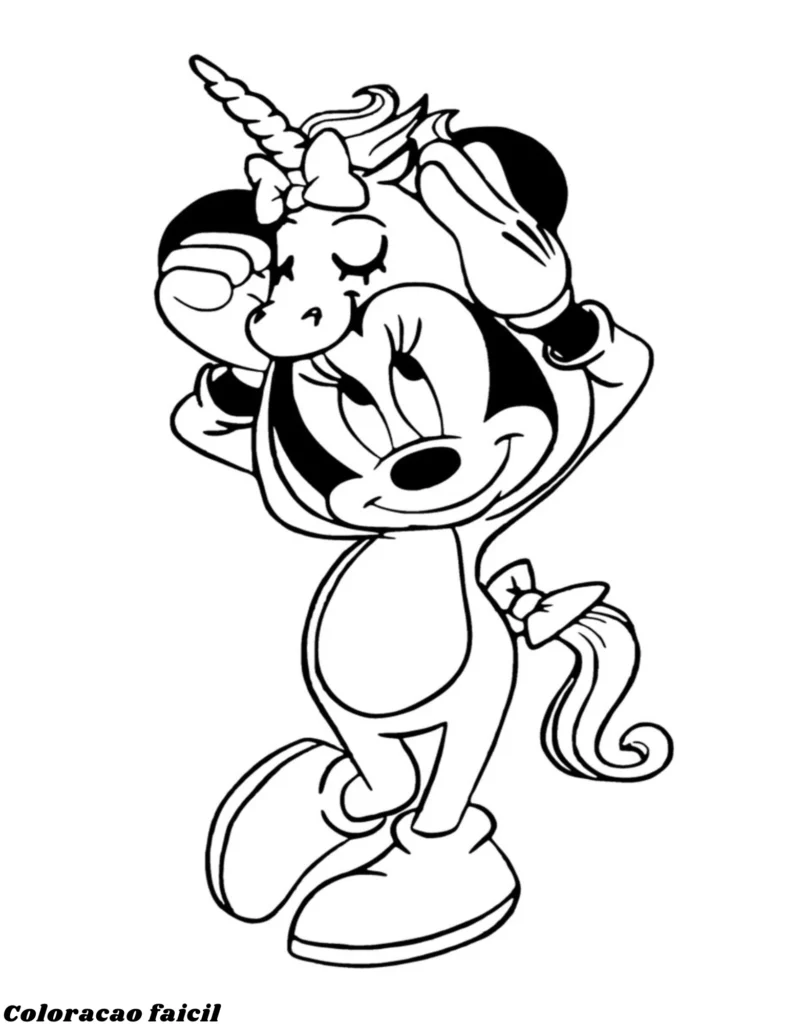 minnie para colorir