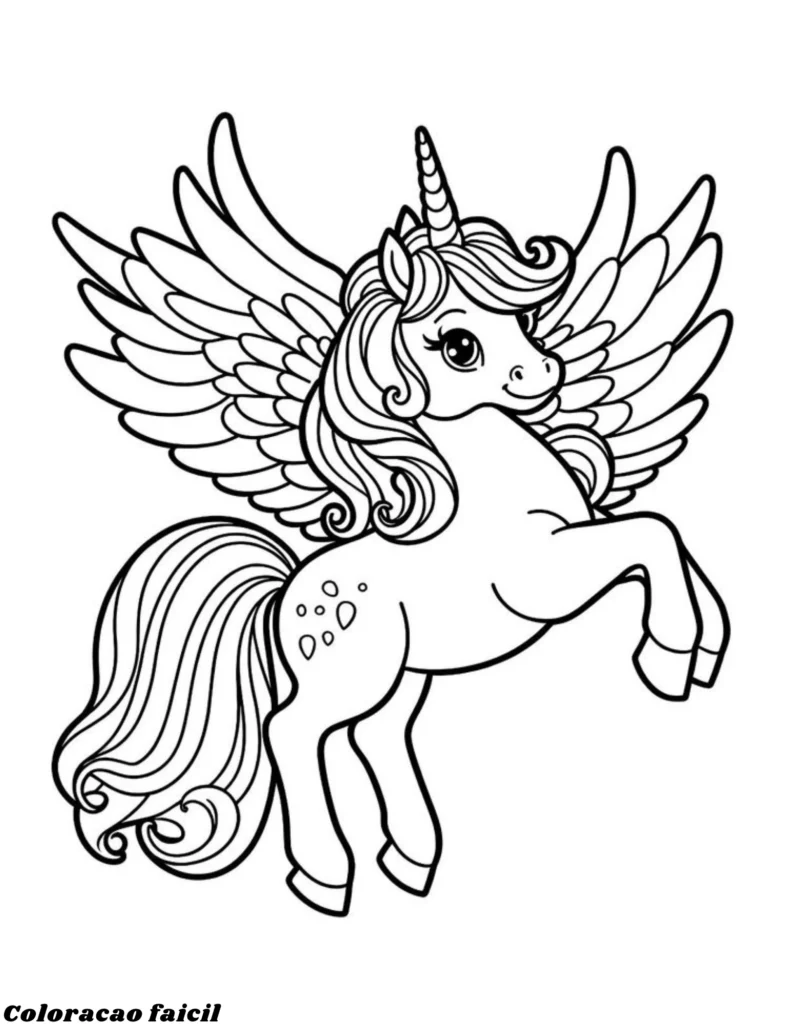 desenhos unicórnio para colorir