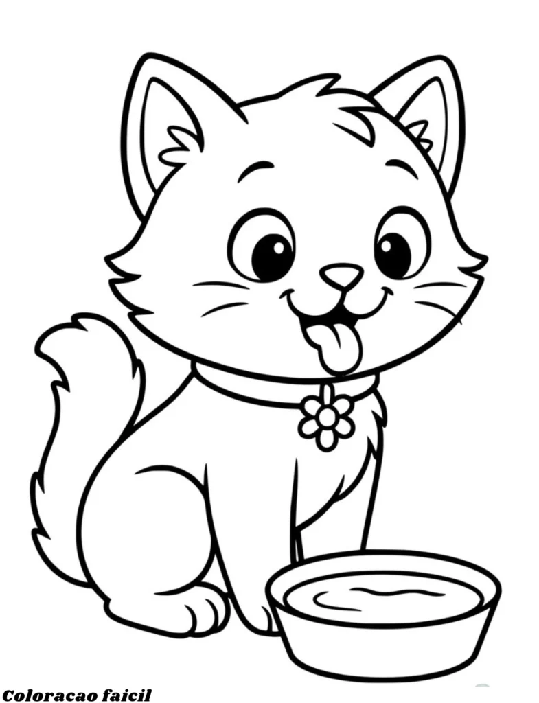 gatos para colorir e imprimir