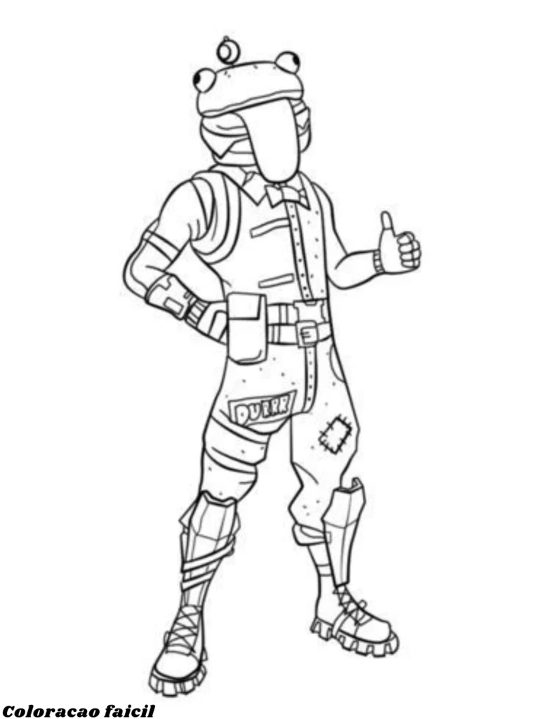 desenho para colorir fortnite