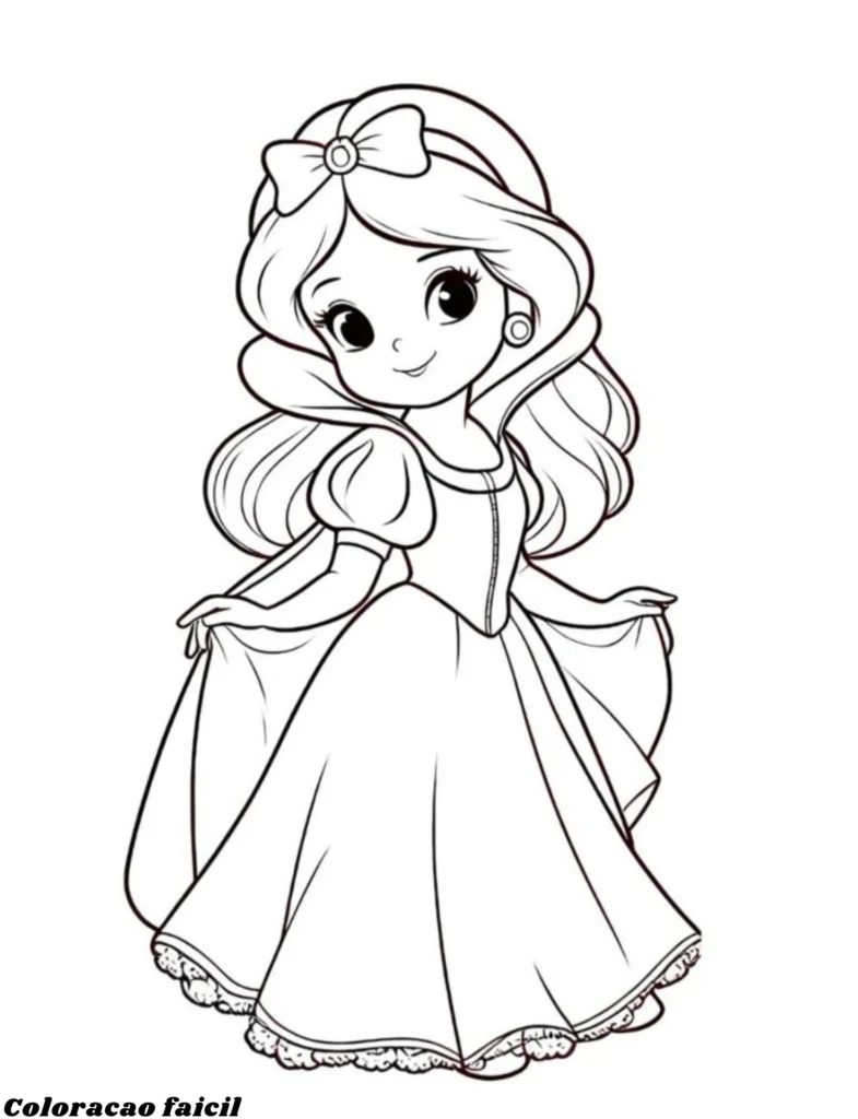 desenho para colorir as princesas