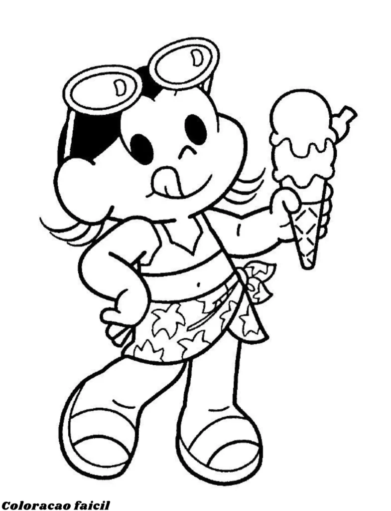 desenho monica colorir