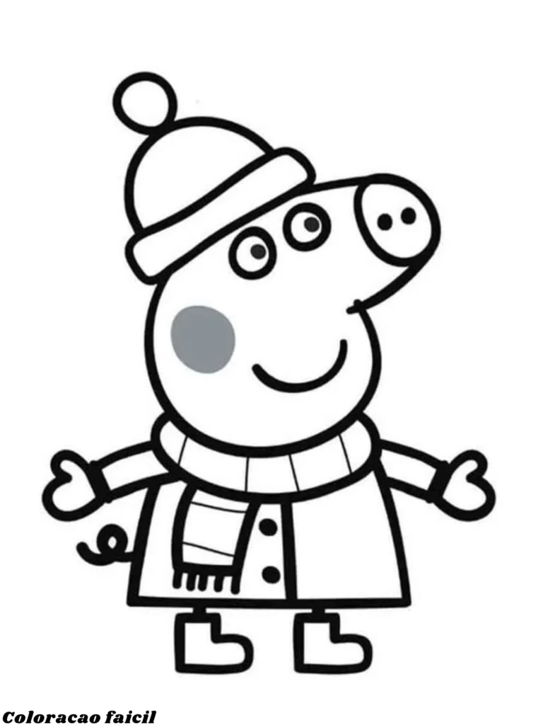 desenho pintar peppa
