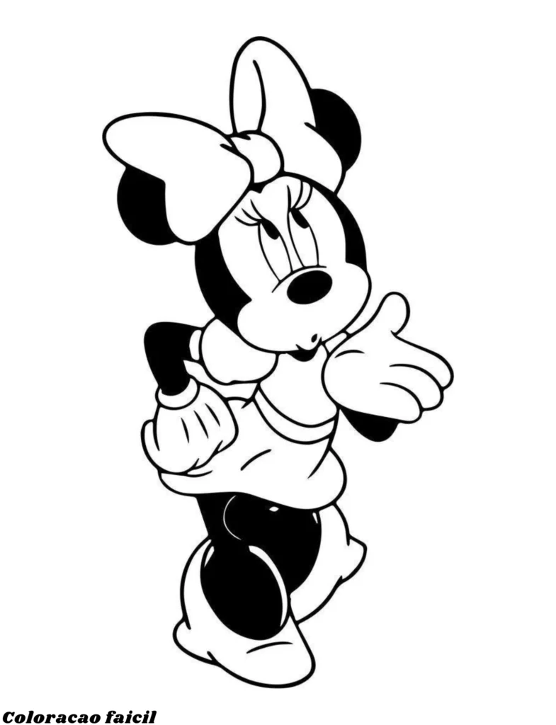 minnie para colorir