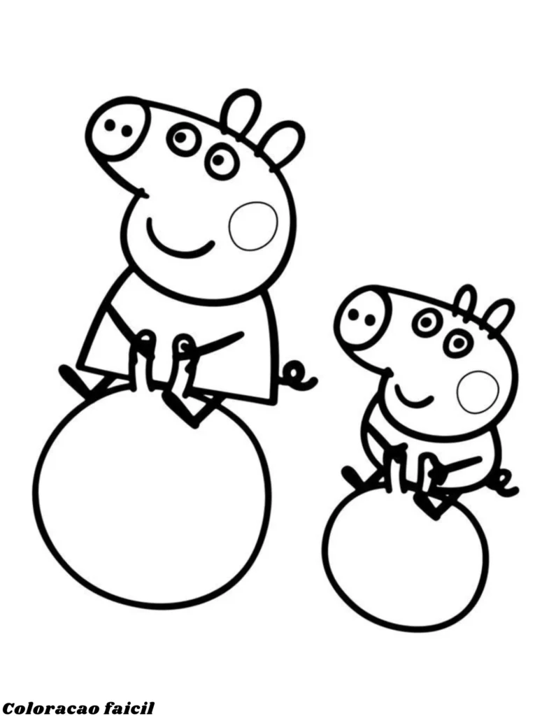 desenhos para imprimir e colorir da peppa