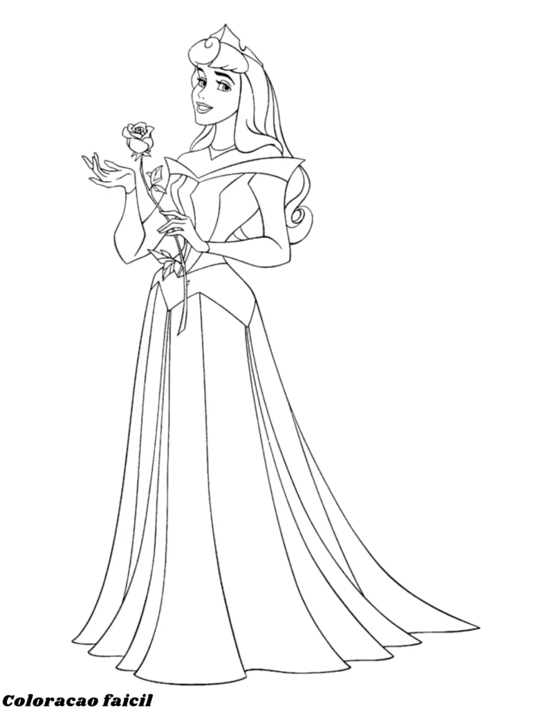desenhos para pintar princesas