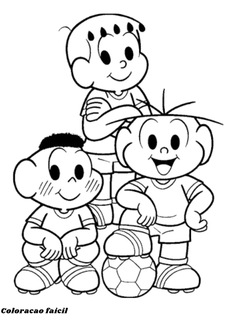 desenhos da turma da monica para colorir