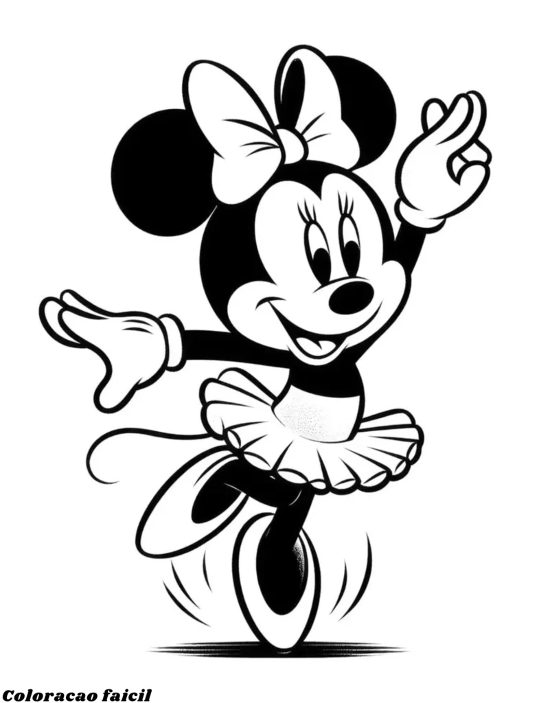 minnie para colorir