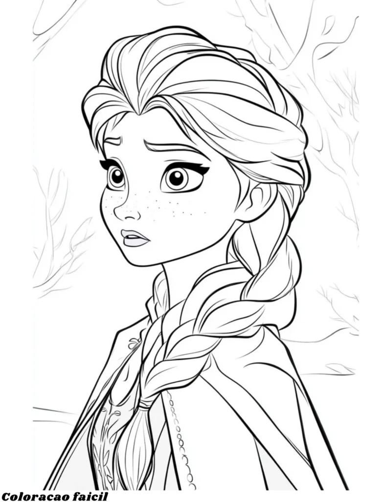 desenhos para colorir frozen