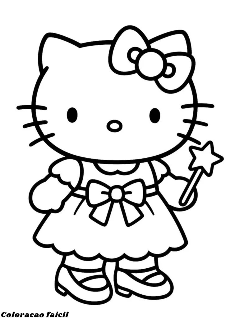 desenhos para colorir hello kitty