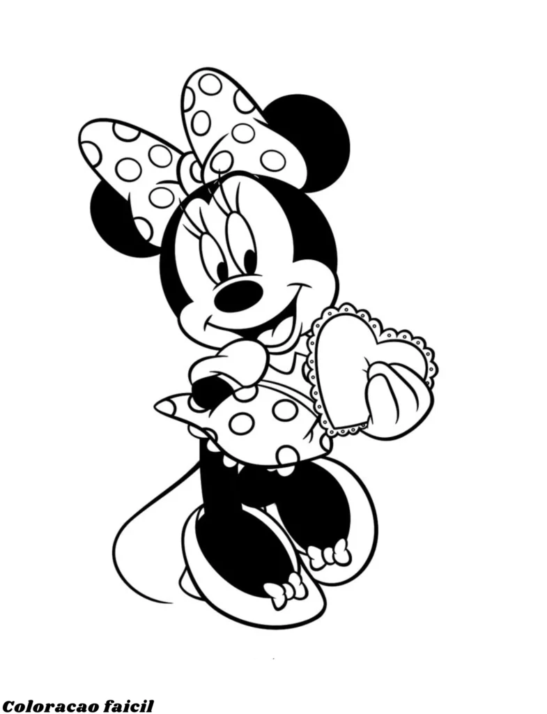 minnie colorir
