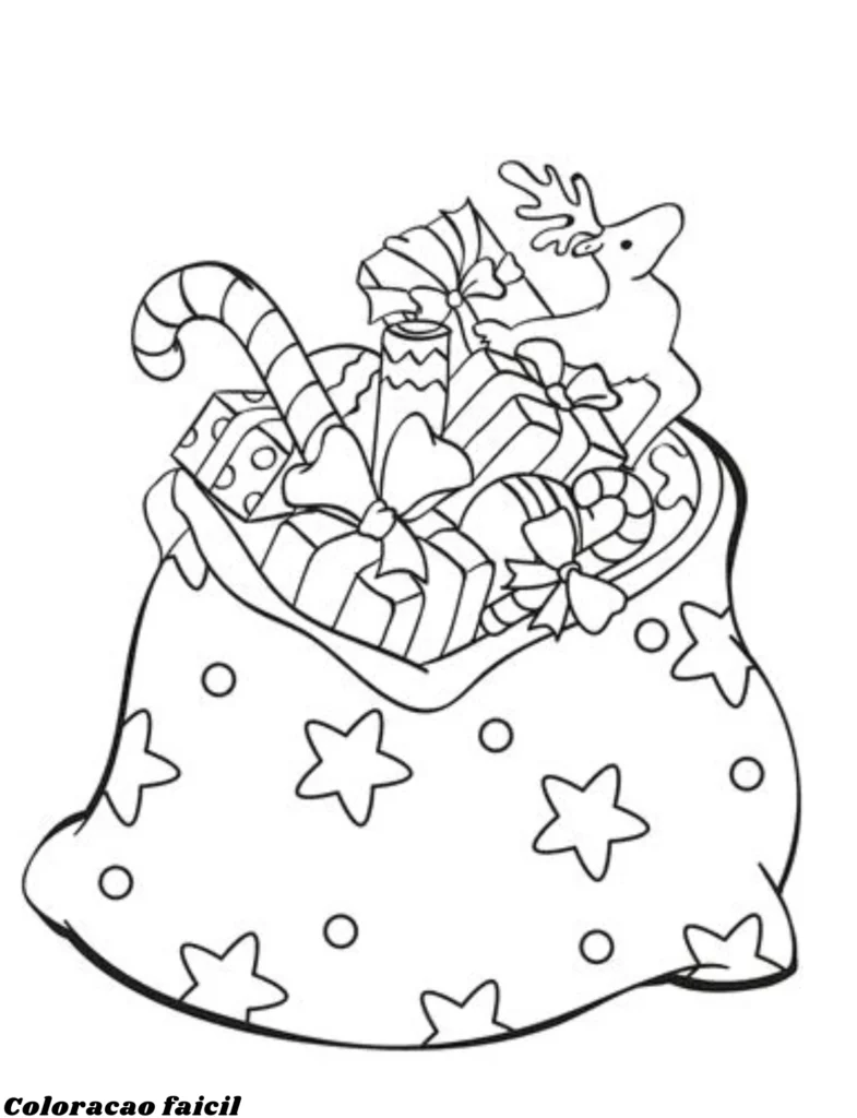 desenho natalino para colorir