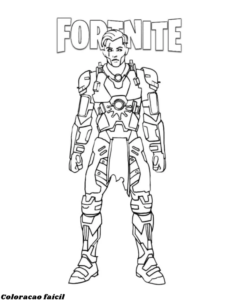 desenho fortnite para colorir