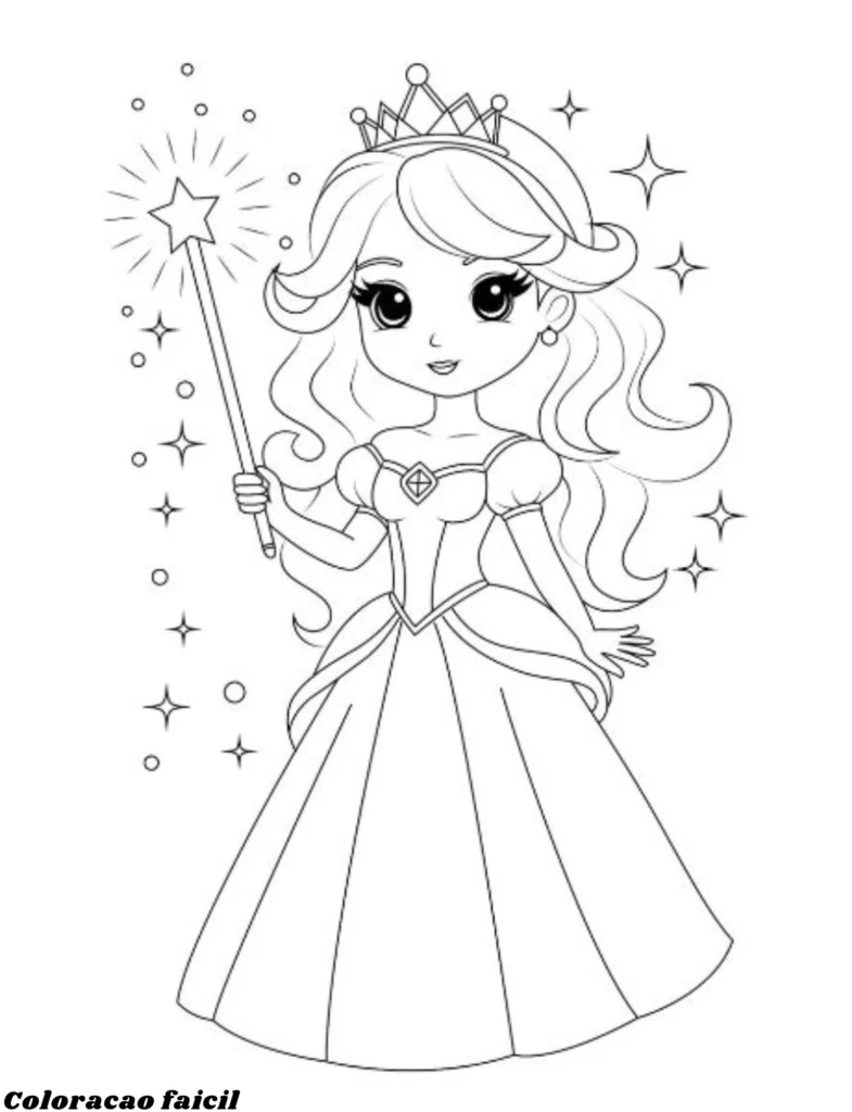 disney princesas para colorir