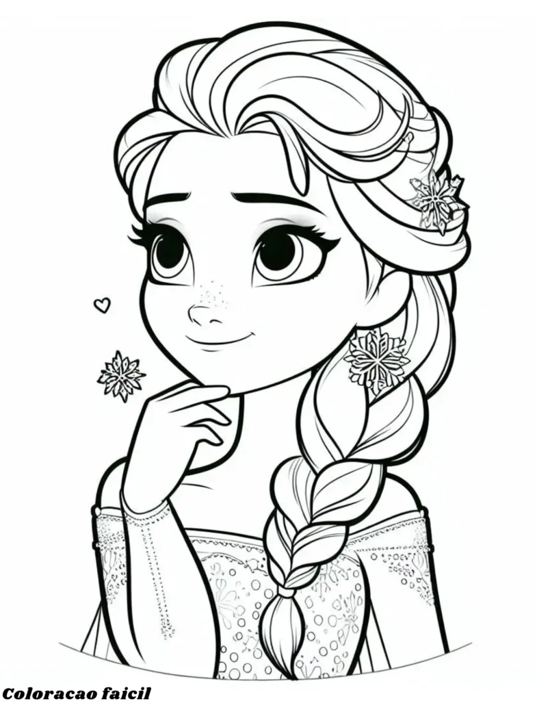desenho do frozen para colorir