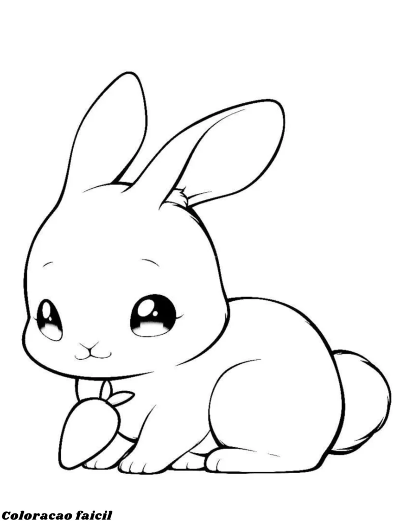 desenhos de coelhos para colorir e imprimir