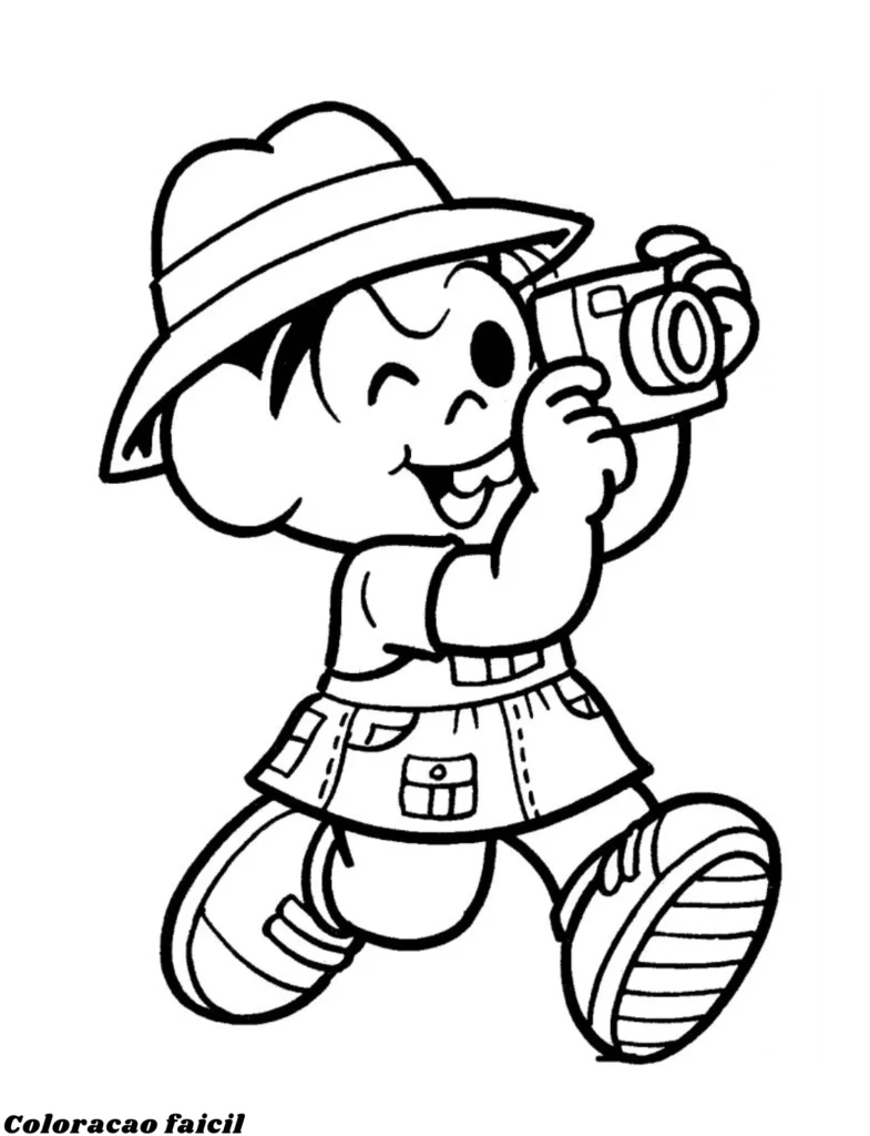 desenho da turma da mônica para colorir