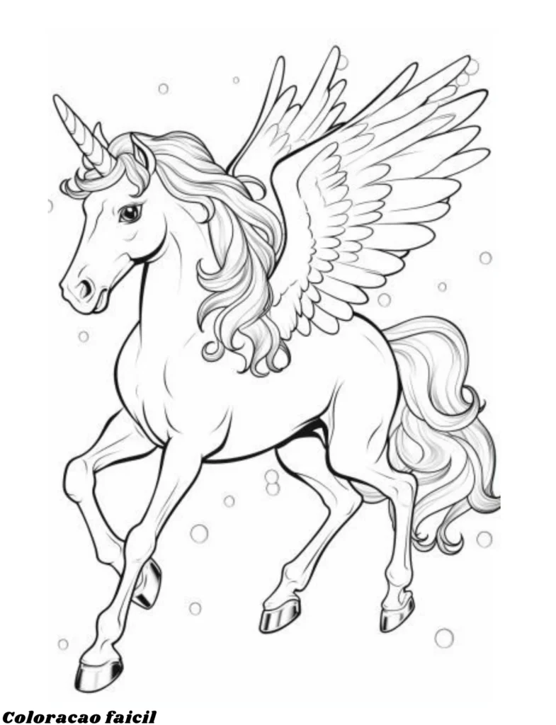 unicórnios desenhos para colorir