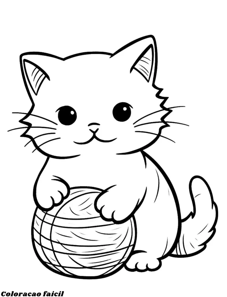 gato colorir