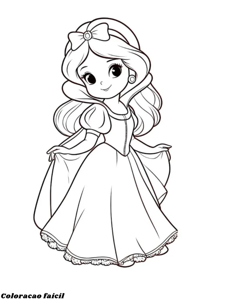 princesas para colorir