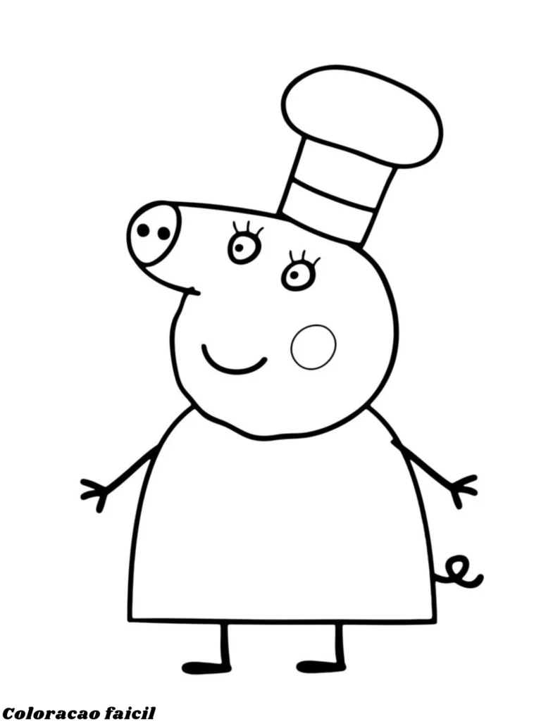 desenho peppa para colorir