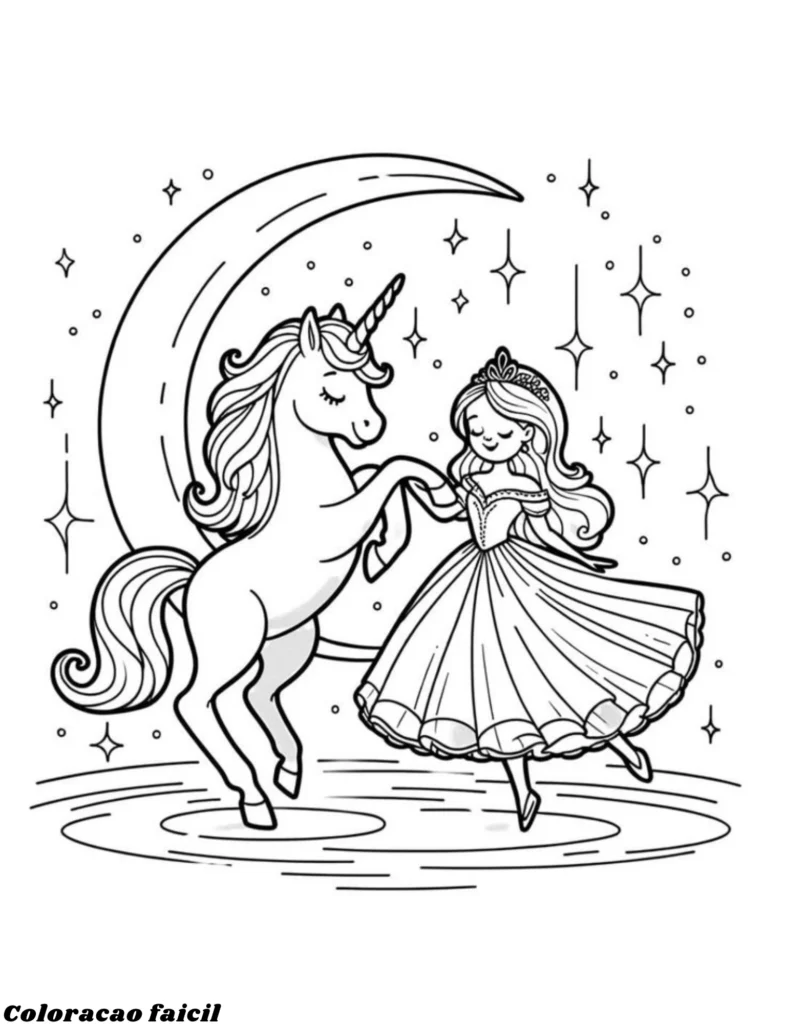 unicornio desenho para colorir