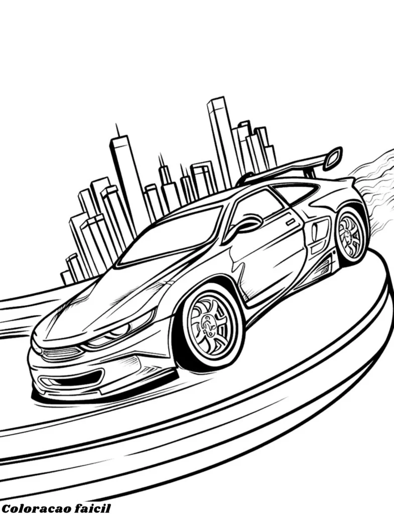 desenho colorir carro