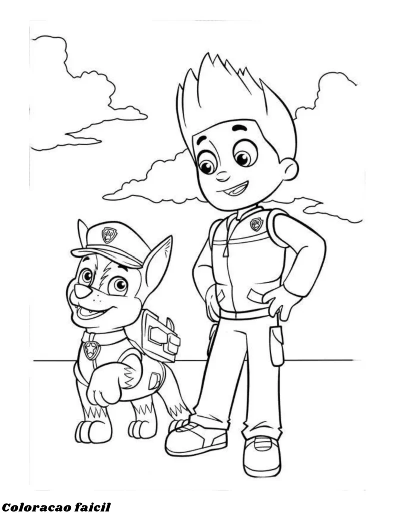 desenhos para colorir patrulha canina