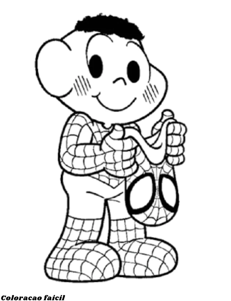 desenho turma da monica para colorir