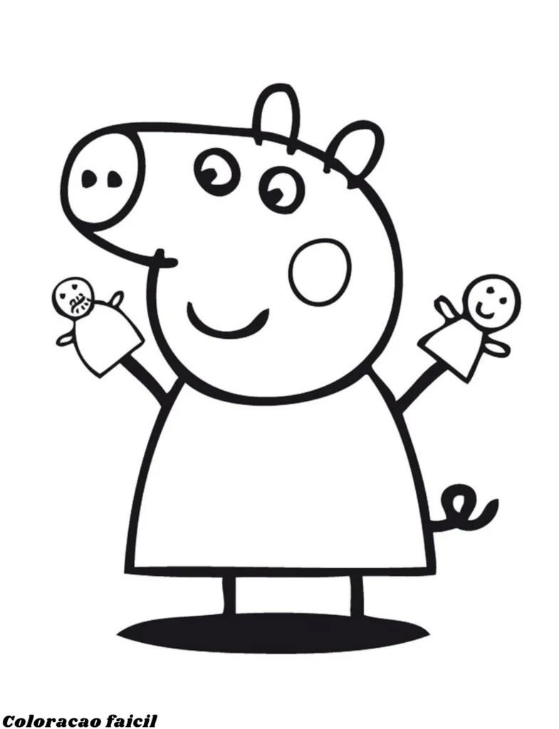 desenho da peppa pig para colorir