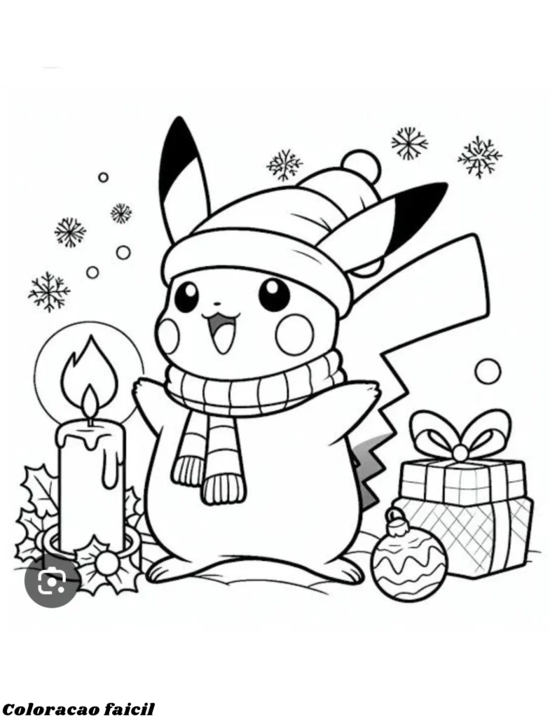desenho para colorir sobre natal