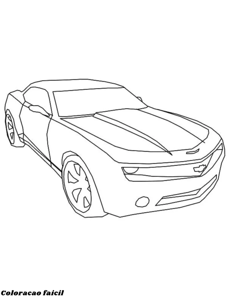desenho para colorir carros