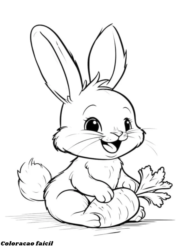 coelho desenho para colorir