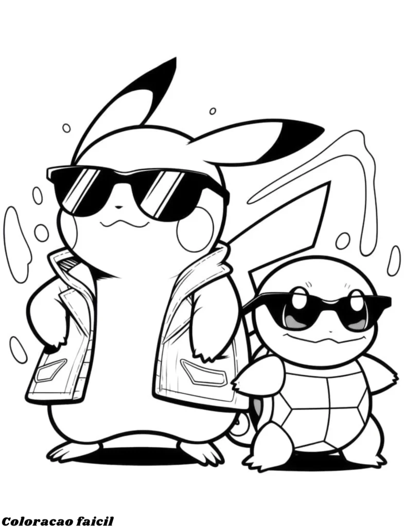 pokémon para colorir