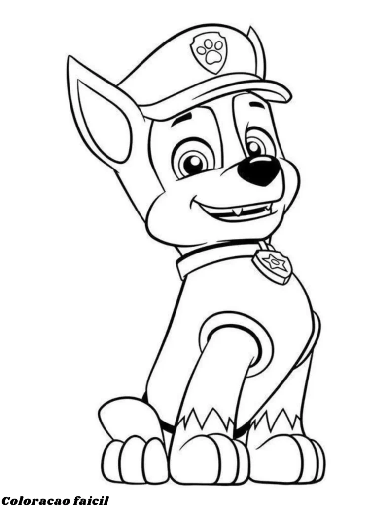 patrulha canina para colorir