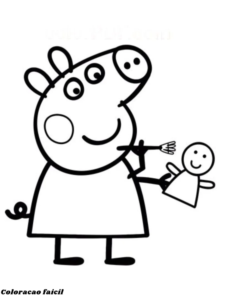 desenhos para imprimir e colorir peppa