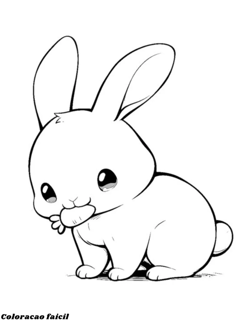 desenhos para colorir coelhinho